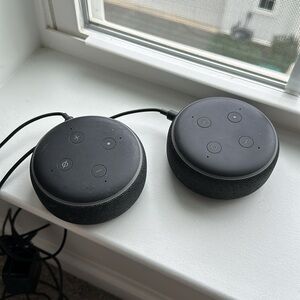 Pair of Amazon Echo Dots 3rd Gen